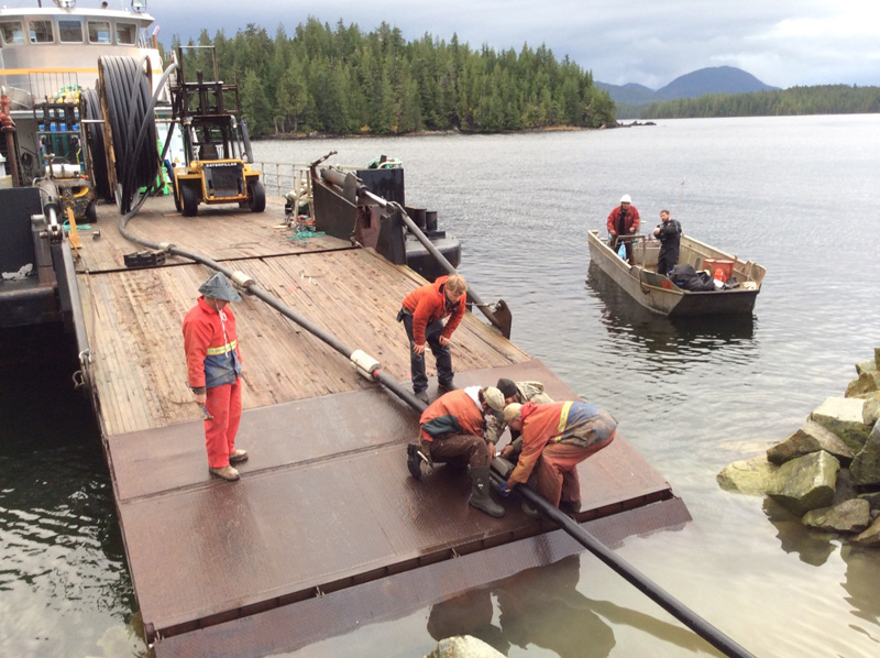Installation of Outfall Pipe Shearwater Marine